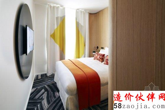 工業(yè)風(fēng)與撞色魅力 巴黎藝術(shù)酒店Du Ministere擴(kuò)建工程