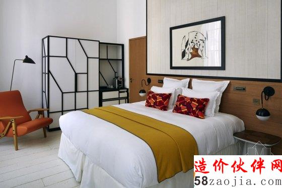 工業(yè)風(fēng)與撞色魅力 巴黎藝術(shù)酒店Du Ministere擴(kuò)建工程