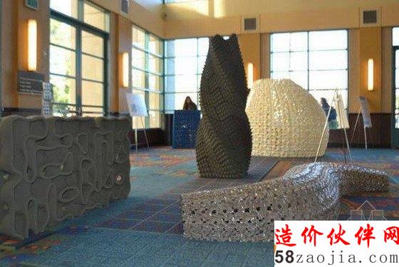 特色構(gòu)筑物----3D打印板做的花朵館