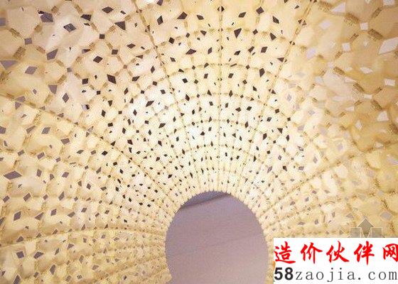 特色構(gòu)筑物----3D打印板做的花朵館