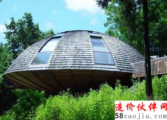 會(huì)自轉(zhuǎn)的度假酒店 形體酷似UFO