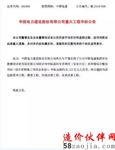 中標(biāo)公告