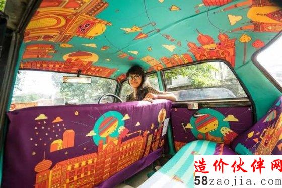 爆改出租車!腦洞大的把風(fēng)景挪到了車內(nèi)