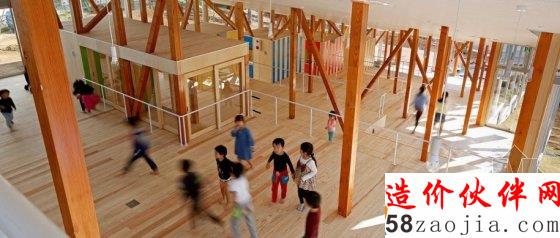 階梯狀開放的幼兒園 孩子們?nèi)鲅咀娱_跑吧!