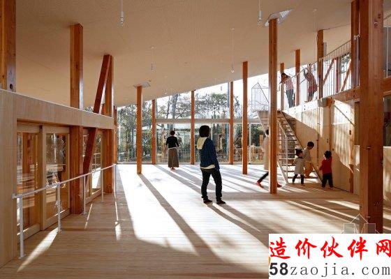 階梯狀開放的幼兒園 孩子們?nèi)鲅咀娱_跑吧!