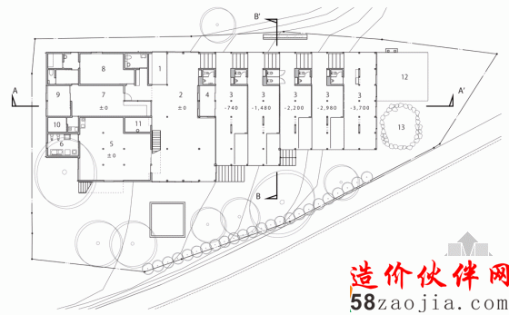 階梯狀開放的幼兒園 孩子們?nèi)鲅咀娱_跑吧!