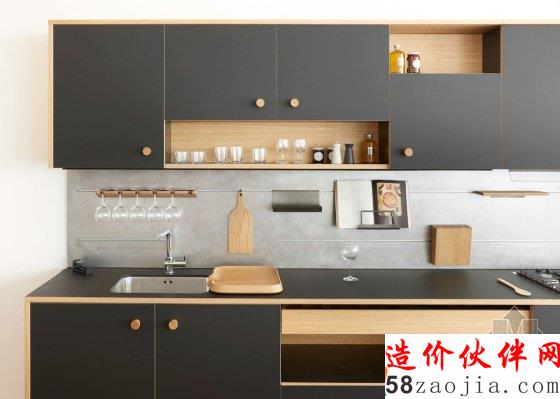 這套簡(jiǎn)潔直觀的廚房系統(tǒng) 用木材營(yíng)造出高級(jí)感