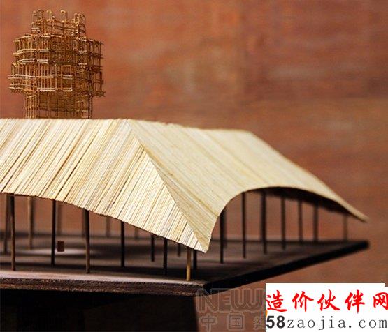 使用竹子和牛糞建造墨爾本展覽館