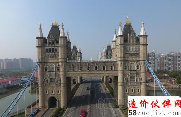 蘇州現(xiàn)山寨版“倫敦塔橋”:4座40米高塔樓組成