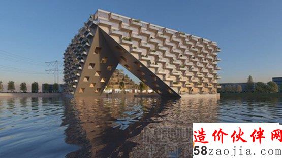 BIG公布阿姆斯特丹湖上大廈設(shè)計(jì)