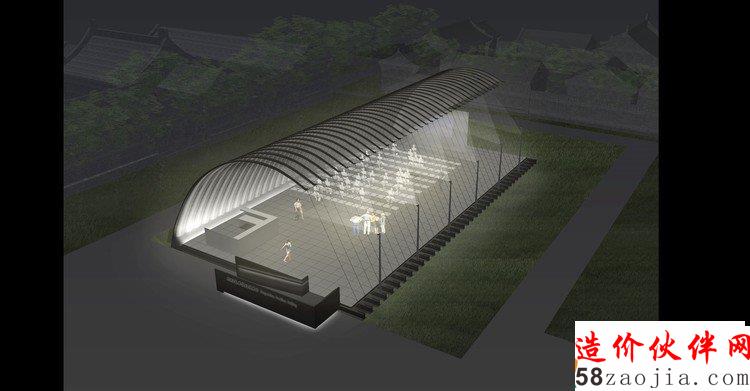 Render of the Serpentine Pavilion Beijing 2018, Design by Jiakun Architects. Image JIAKUN Architects