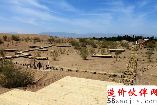 張掖國際沙漠體育公園正在抓緊建設(shè)