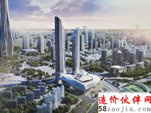 南京青奧中心雙塔樓項(xiàng)目效果圖