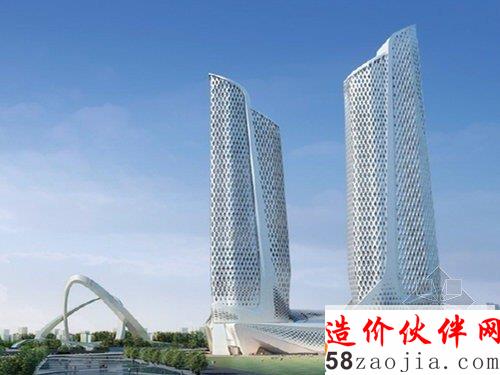 南京青奧中心雙塔樓項(xiàng)目效果圖
